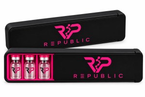 Republic Peptide Locking Slider Case – Black – 10 Vial Capacity