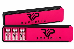 Republic Peptide Locking Slider Case – Pink – 10 Vial Capacity